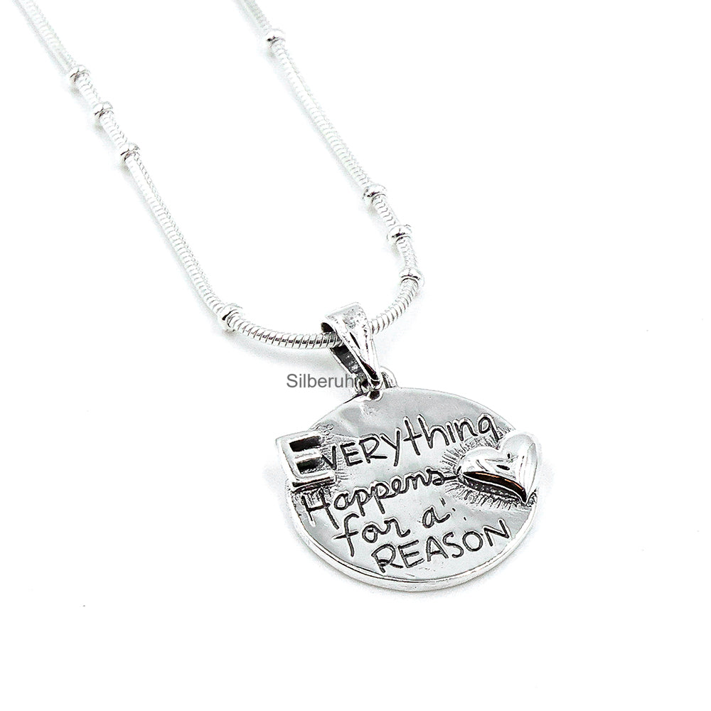 Everything happens for discount a reason necklace