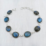 Labradorite Silver Bracelet