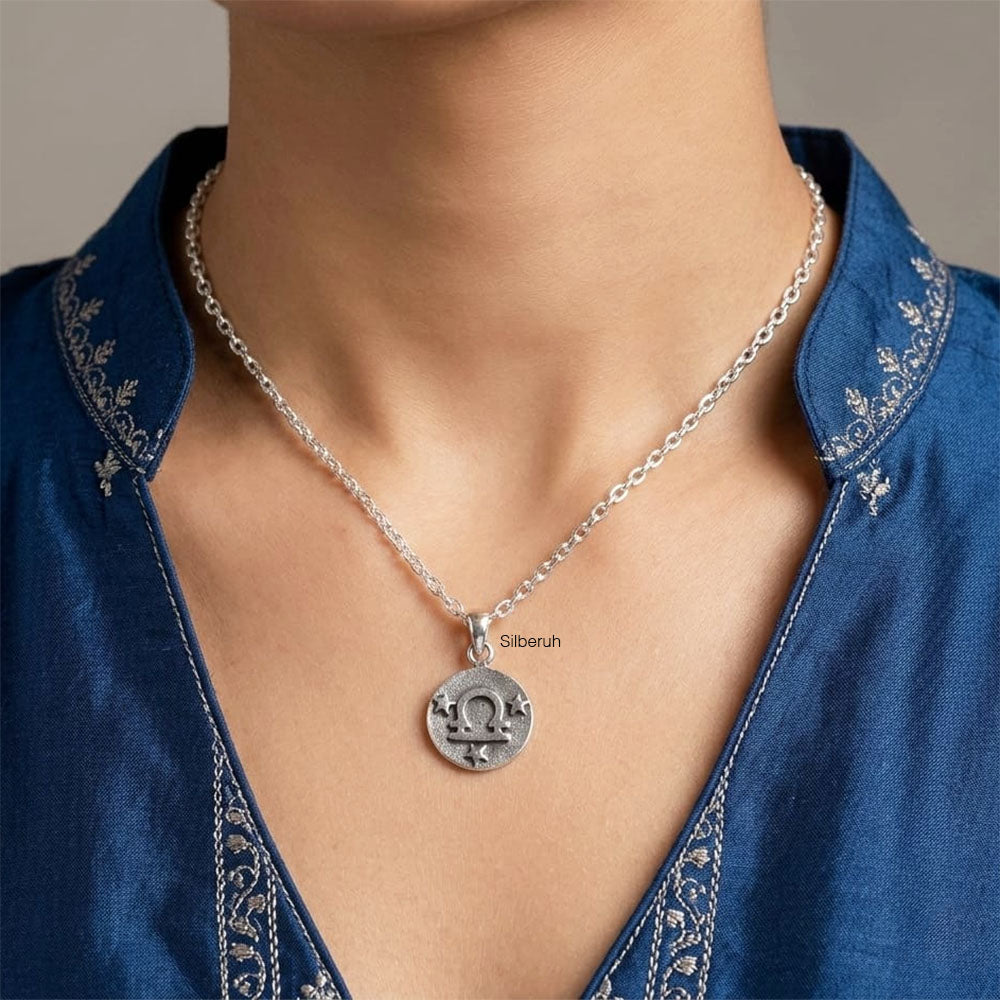 Libra ネックレス　シルバーチェーン Libra Silver Pendant – SILBERUH
