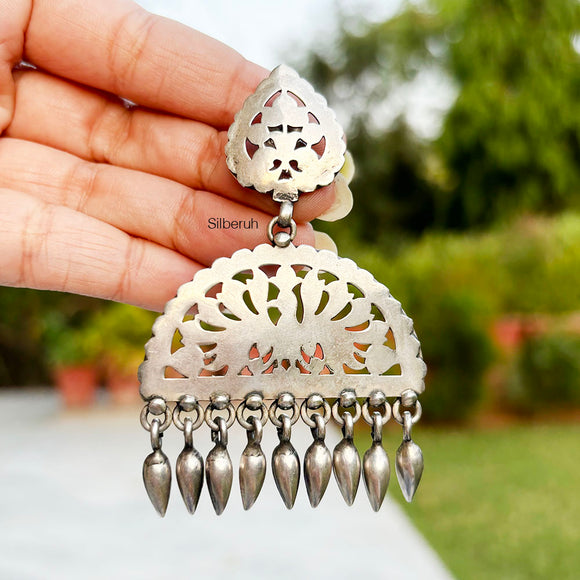 Mughalsarai Silver Tribal Earring