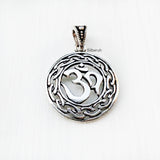 OM Silver Pendant