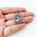 OM Silver Pendant