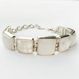 Rainbow Moonstone Silver Bracelet