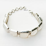 Rainbow Moonstone Silver Bracelet