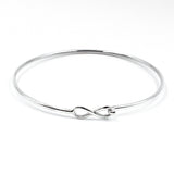 Infinity Silver Bangle