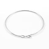 Infinity Silver Bangle