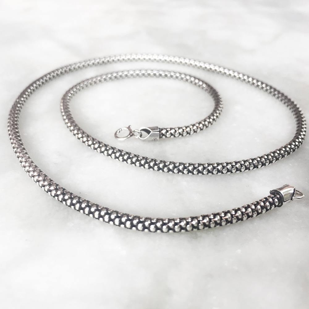 Silver Rope Chain 18