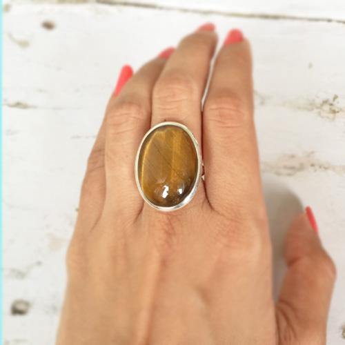 Tiger discount ring stone