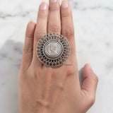 Victoria Empress Silver Coin Adjustable Ring