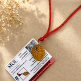 Certified 2 Mukhi Rudraksha with red thread
