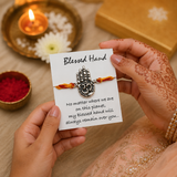 Blessed Hand Silver Rakhi