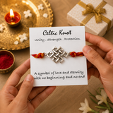 Celtic Knot Silver Rakhi