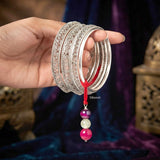 925 Sterling Silver Signature Beaded Lumba Rakhi for Bhabhi