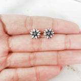 925 silver flower stud earrings India