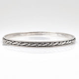 925 sterling silver spinner knot bangle India rotating kada