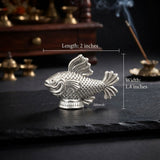 999 silver fish figurine with detailed scales and fins