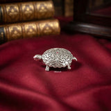 Pure 999 silver tortoise Vastu showpiece for prosperity