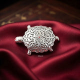 999 silver hollow tortoise figurine for Vastu by Silberuh