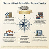 999 Silver Hollow Tortoise For Vastu