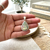 Abalone Drop Silver Pendant