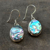 Abalone Oval Silver Earring