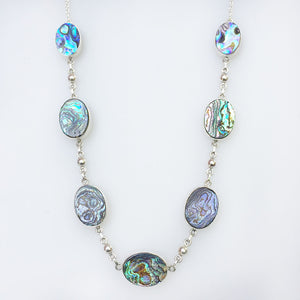 Abalone Silver Necklace