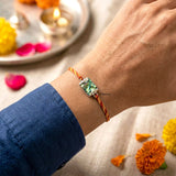 925 Silver Abalone Rakhi for Brother