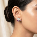 Amethyst Bird Studs