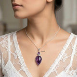 Amethyst Chand Silver Pendant2