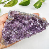 Natural purple amethyst cluster for vastu and healing
