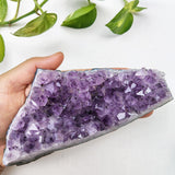 Purple amethyst crystal for spiritual energy and meditation