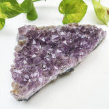 Amethyst crystal cluster for spiritual energy and home decor