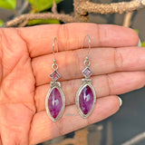 Amethyst Marquise Silver Earring