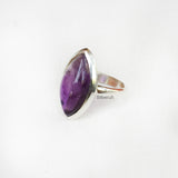 Amethyst Marquise Silver Ring