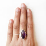 Amethyst Marquise Silver Ring