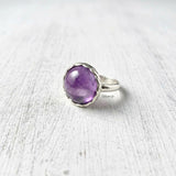 925 silver amethyst knotted ring India