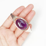 Amethyst Silver Adjustable Kada