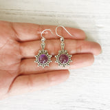 Amethyst Silver Earring
