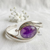 Amethyst silver kada 925 sterling silver India