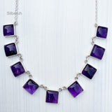 Amethyst Silver Necklace