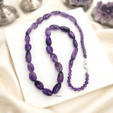 Amethyst Silver Necklace