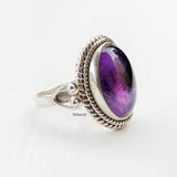 Amethyst Silver Ring