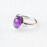 Amethyst Silver Ring