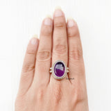 Amethyst Silver Ring