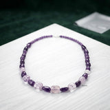 Amethyst Tumble Silver Necklace
