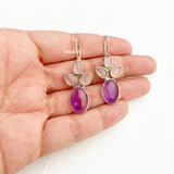 Amethyst & Rose Quartz Silver Earring