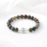 925 sterling silver Bloodstone gemstone bracelet