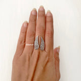 Angel Wing Adjustable Silver Ring