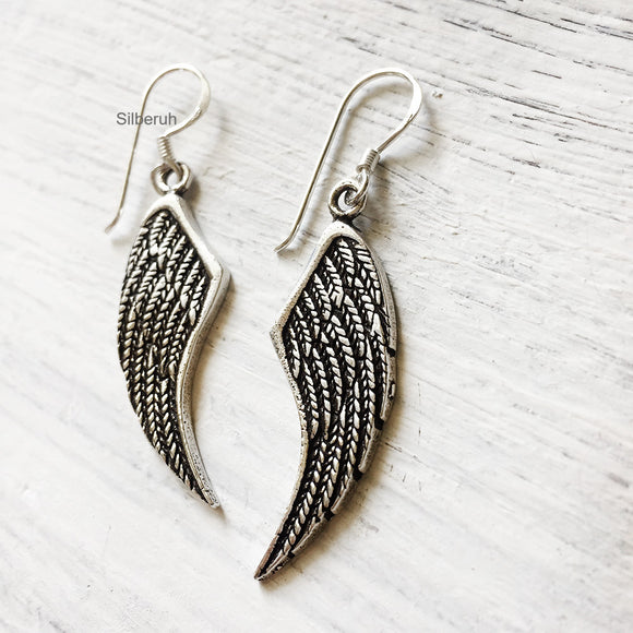 Angel Wing Silver Earring