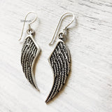 Angel Wing Silver Earring